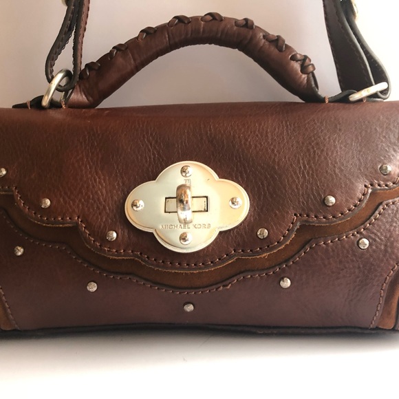 Michael Kors Vintage Brown Leather Purse - Picture 2 of 9